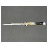 AKC 13" Italian Stiletto Horn Handle Swinguard