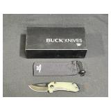 Buck 417GRS Budgie Natural Green G10 pocket knife