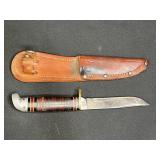 Western Boulder Fixed Blade Hunting Knife & Sheath