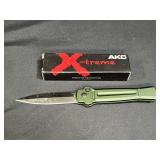 AKC X-treme ACE-GS Automatic Knife Green