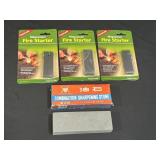 Diamond Sharpening Stone & 3 Coghlans Fire Starter