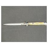Italian Honey Horn Stiletto Swinguard Knife