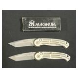 2 Boker Magnum Tanto Automatic Knives