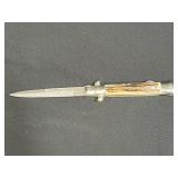 Falcon Italian Stag 9" Damascus Manual Knife