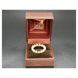 AVON 10K Pearls & Diamonds Circle Brooch