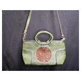 Embossed Leather Look Fashion Handbag
