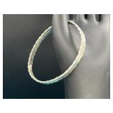 Taxco Sterling Silver Twisted Bangle Bracelet