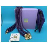 Elizabeth Tayolor "Forever Violet" Necklace