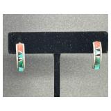 Vintage TSF Zuni Native American Earrings
