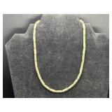 Vintage Napier Gold Tone Mesh Bar Link Necklace