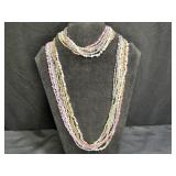 8 Stands of 3.5 MM Different Color Seed Pearls