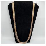 Sterling Silver Liquid Silver & Gold Wash Necklace