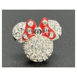 Swarovski Mini Mouse Ears Crystal Pin