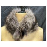 Genuine Silver-brown Fox Fur Collar