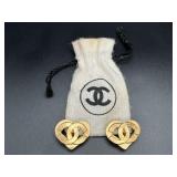 Coco Chanel Gold-plated 1995 Clip-on Earrings
