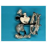 Swarovski Disney Steamboat Willie Mickey Mouse Pin