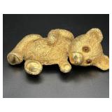 Christopher Ross 24 k gold-plated Bear Belt Buckle