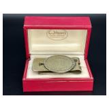 Sterling Silver Mexican Aztec Calendar Money Clip