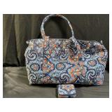 Large Vera Bradley Travel Duffel & Pill Organizer
