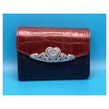 Brighton Wallet Cross-body Scrolled Heart Coll.