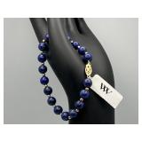 vvv Lapis Lazuli & 14k Beaded Bracelet