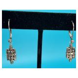 Sterling Filigree Drop Earrings
