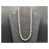 Jay King DTR Coffee Snowflake Obsidian Necklace