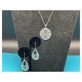 Mark Wasserman 925 Pendant, Earrings & Necklace