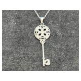 Sterling Necklace & JCM Jacmel Key Pendant