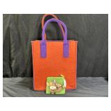 Punctuate Purple Wool Tufted Tote, Wildwoods Purse
