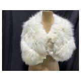 Vintage Parisian Furrier Rabbit Shawl