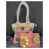 2 Rising Tide Tufted Wool Purses