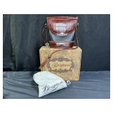 Brighton Leather & Crocodile Bucket Bag / Purse