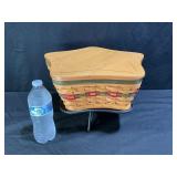Longaberger 2001 Holiday Star Basket on Iron Stand