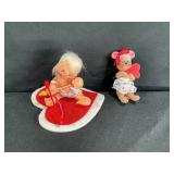 2 Annalee Valentine Cupid & Sweetheart Girl Mouse