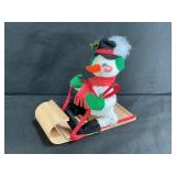 1993 Annalee Snowman on a Sled