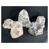 5 Longaberger Basket Floral Pattern Cloth Liners