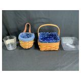Longaberger Berry Basket & Gatehouse Basket