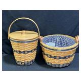 Longaberger Miniature Corn & Waste Baskets
