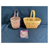Longaberger wall  hanging &  Blackberry Baskets
