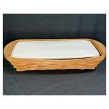 Longaberger Cook & Go Covered Carrying Basket