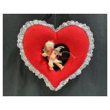 Annalee Valentine Cupid Doll Heart Hanging Wreath