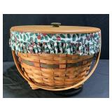 Large Longaberger Sleigh Bell Basket 1994
