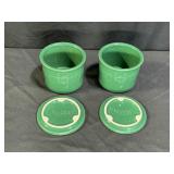 2 Longaberger Pottery Woven Traditions One Pints