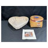 Longaberger 2005 Hostess Basket & Heart Basket