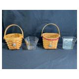 Longaberger Love Notes & Sweetheart Red Basket
