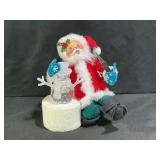 1999 Annalee Ice Sculpting Santa