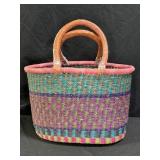Hand Woven Oval Bolga Basket