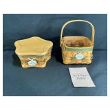 Longaberger  Star-shaped &  Let It Snow Baskets