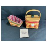 Longaberger Let It Snow & Dash Away Sleigh Basket
